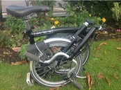 BROMPTON M3L FOLDING BIKE (BLACK) BRITISH MADE£640 Wimbledon, London